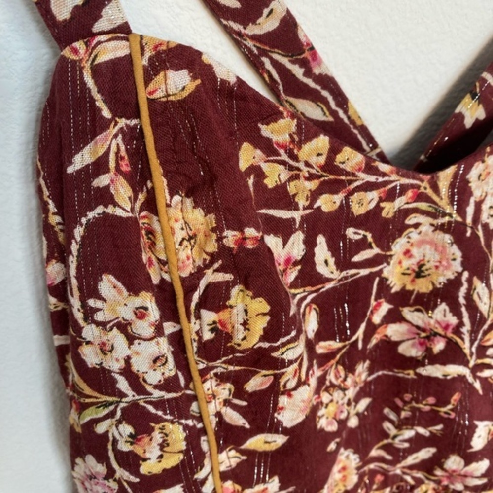 B.O.G. COLLECTIVE BOHO CROSS STRAP TOP WOMENS SIZE SMALL - Picture 2 of 9